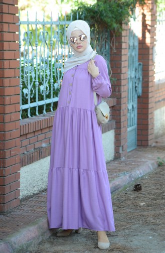 Lilac İslamitische Jurk 8005-04