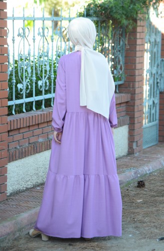 Lilac İslamitische Jurk 8005-04