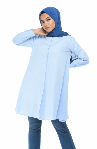 Oxford Loose Tunic Sky Blue 5828-02