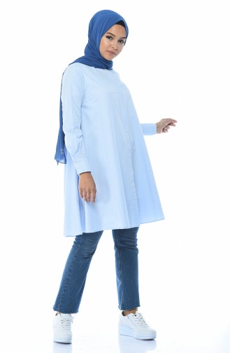 Oxford Salaş Tunik 5828-02 Bebe Mavisi 5828-02