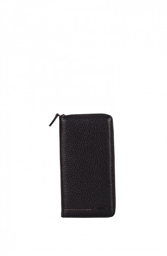Yılka 3203 Damen Echte Leder Geldtasche Schwarz 1247589005392