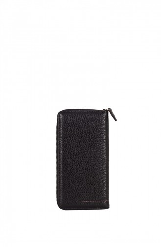 Yılka 3203 Damen Echte Leder Geldtasche Schwarz 1247589005392