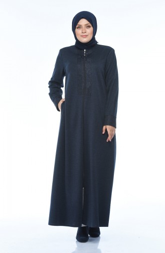 Navy Blue Abaya 8212-02