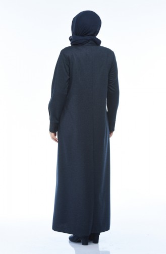 Navy Blue Abaya 8212-02