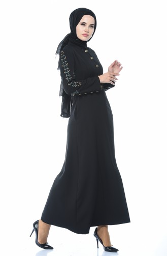 Black Abaya 9110-01