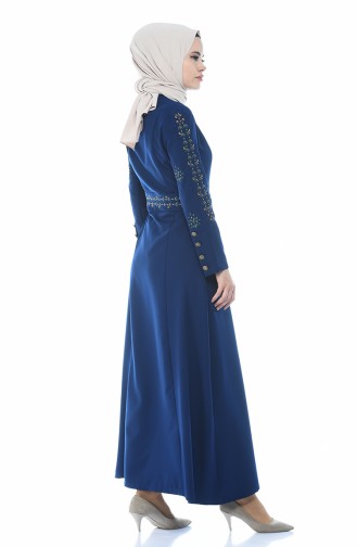 Dunkelblau Abayas 9110-04