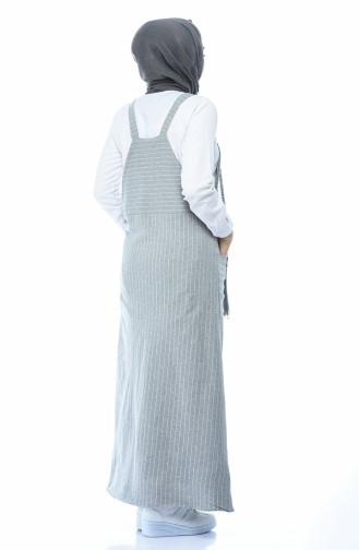 Robe Salopette Sans Manches 5266-02 Gris 5266-02