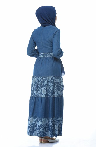 فستان أزرق كحلي 4068A-04