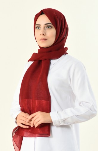 claret red, Silver Shimmer Shawl 13004-35