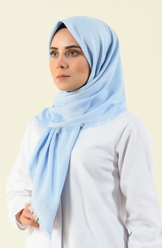 Baby Blue Eleven square shawl 13120-02