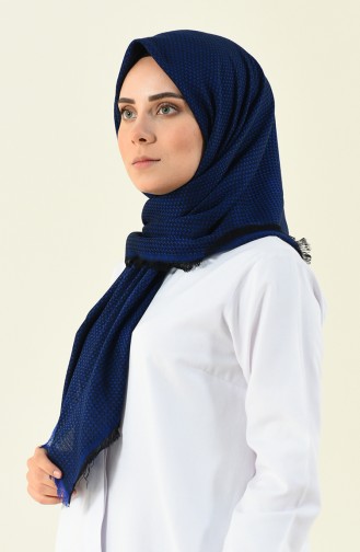 dark blue Eleven square shawl 13120-05