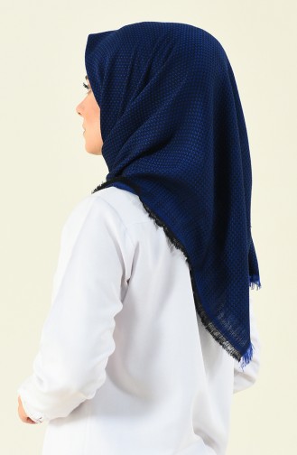dark blue Eleven square shawl 13120-05