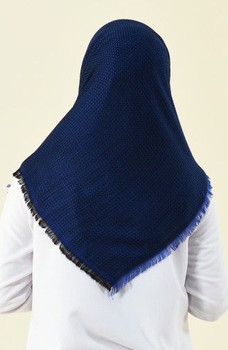 dark blue Eleven square shawl 13120-05
