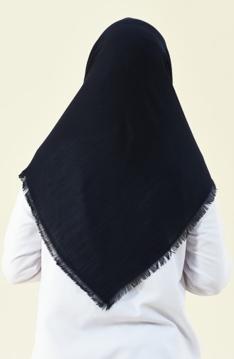 Navy blue Eleven square shawl 13120-07