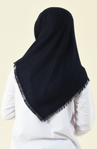 Navy blue Eleven square shawl 13120-07