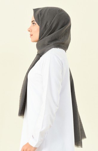 Dark gray cotton shawl 901535-02