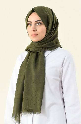 khaki cotton shawl 901535-03