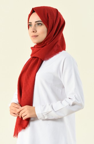 patterned cotton shawl Red 901535-04