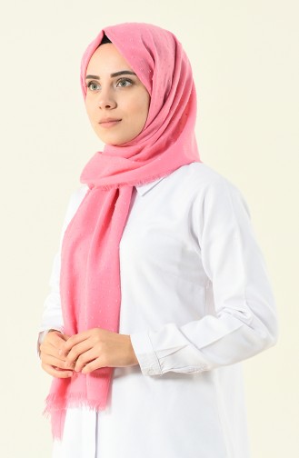 Pink candy patterned cotton shawl 901535-06