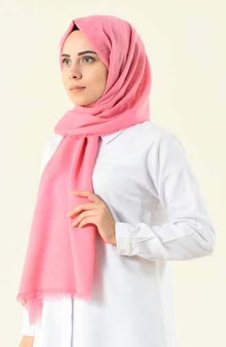 Pink candy patterned cotton shawl 901535-06