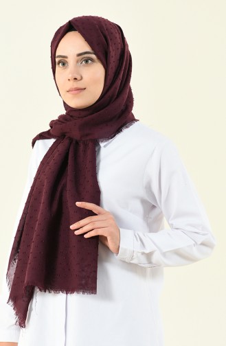 purple patterned cotton shawl 901535-10