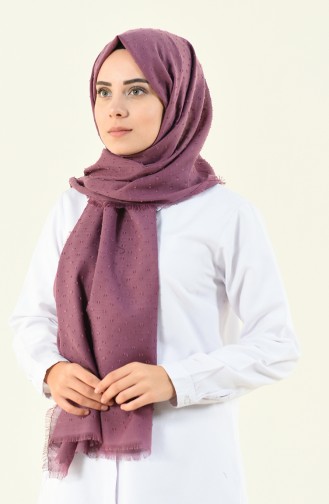 Burgundy patterned cotton shawl 901535-12