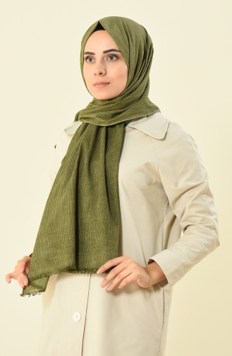 khaki cotton shawl 901536-08