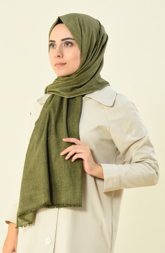 khaki cotton shawl 901536-08