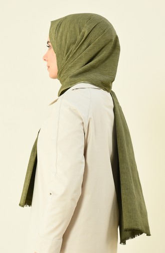 khaki cotton shawl 901536-08