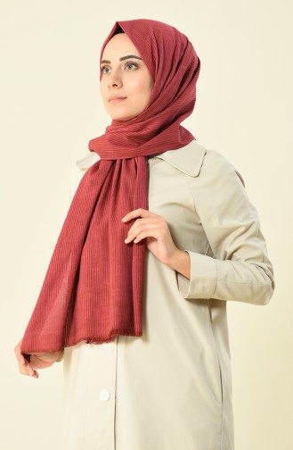 claret red color cotton shawl 901536-12