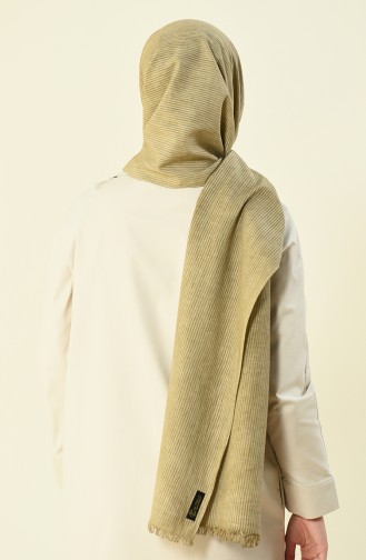beige color cotton shawl 901536-13