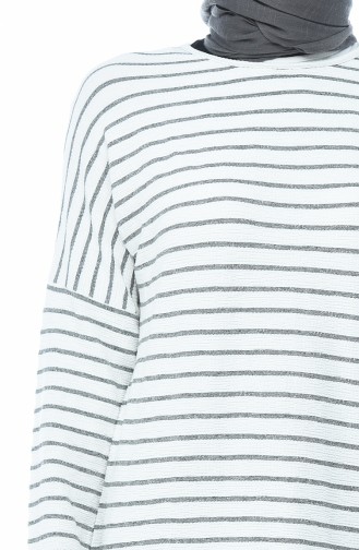 Striped Tunic Ecru 1065-01