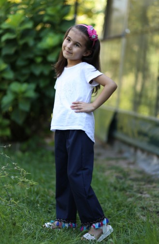 Navy Blue Children and Baby Pants 25082-03