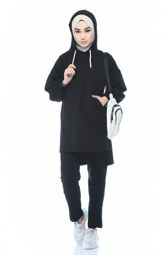 Ensemble Surêtement a Capuche 19020-01 Noir 19020-01