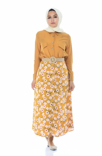Mustard Skirt 5319G-01