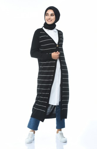 Schwarz Strickjacke 4161-04