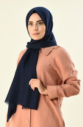 Alisya Cotton Shawl Navy Blue 13123-05