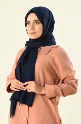 Alisya Cotton Shawl Navy Blue 13123-05