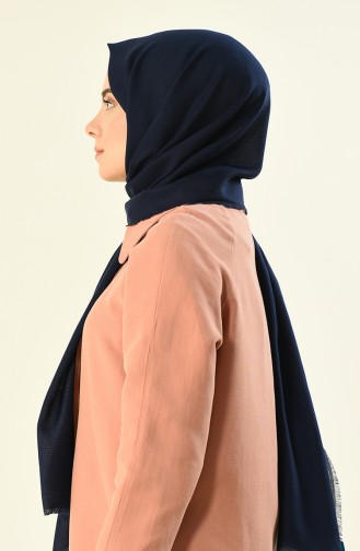 Alisya Cotton Shawl Navy Blue 13123-05