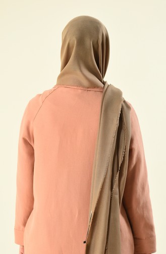 Alisya Cotton Shawl Brown 13123-10