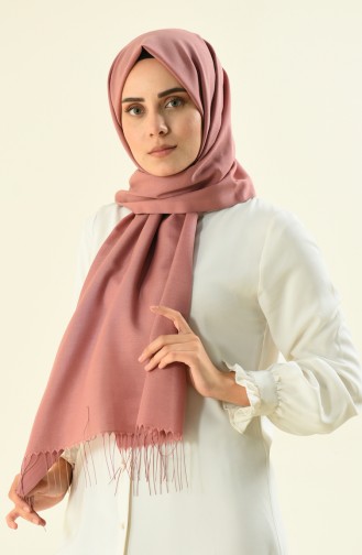 Plain Tassel Seasonal Shawl Dried rose 901488-38