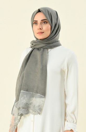 Light Gray Shawl 1012-05