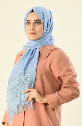 Baby Blue Shawl 1013-10