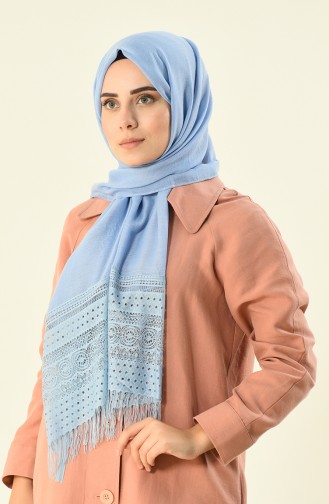 Baby Blue Shawl 1013-10