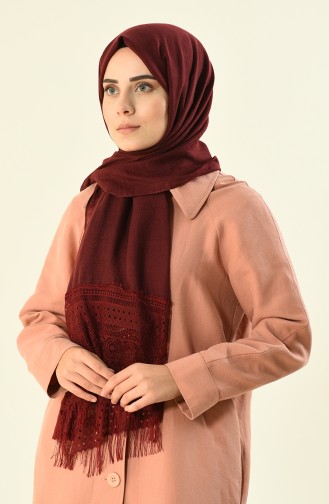 Claret Red Shawl 1013-12