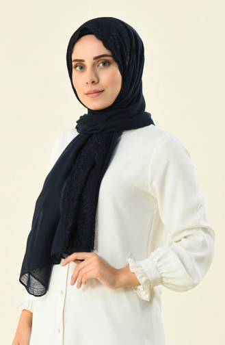 Navy Blue Shawl 1014-03