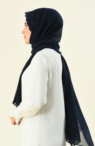 Navy Blue Shawl 1014-03