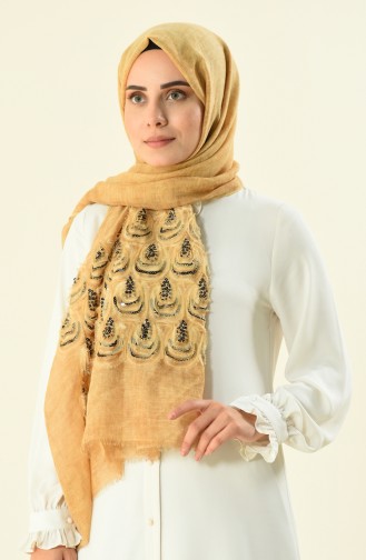 Milk Coffee Shawl 1016-03