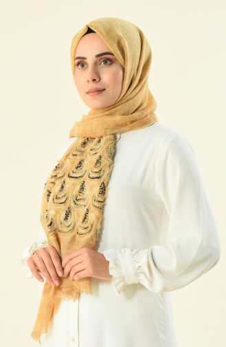 Milk Coffee Shawl 1016-03