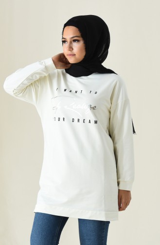 Ecru Sweatshirt 19079-06